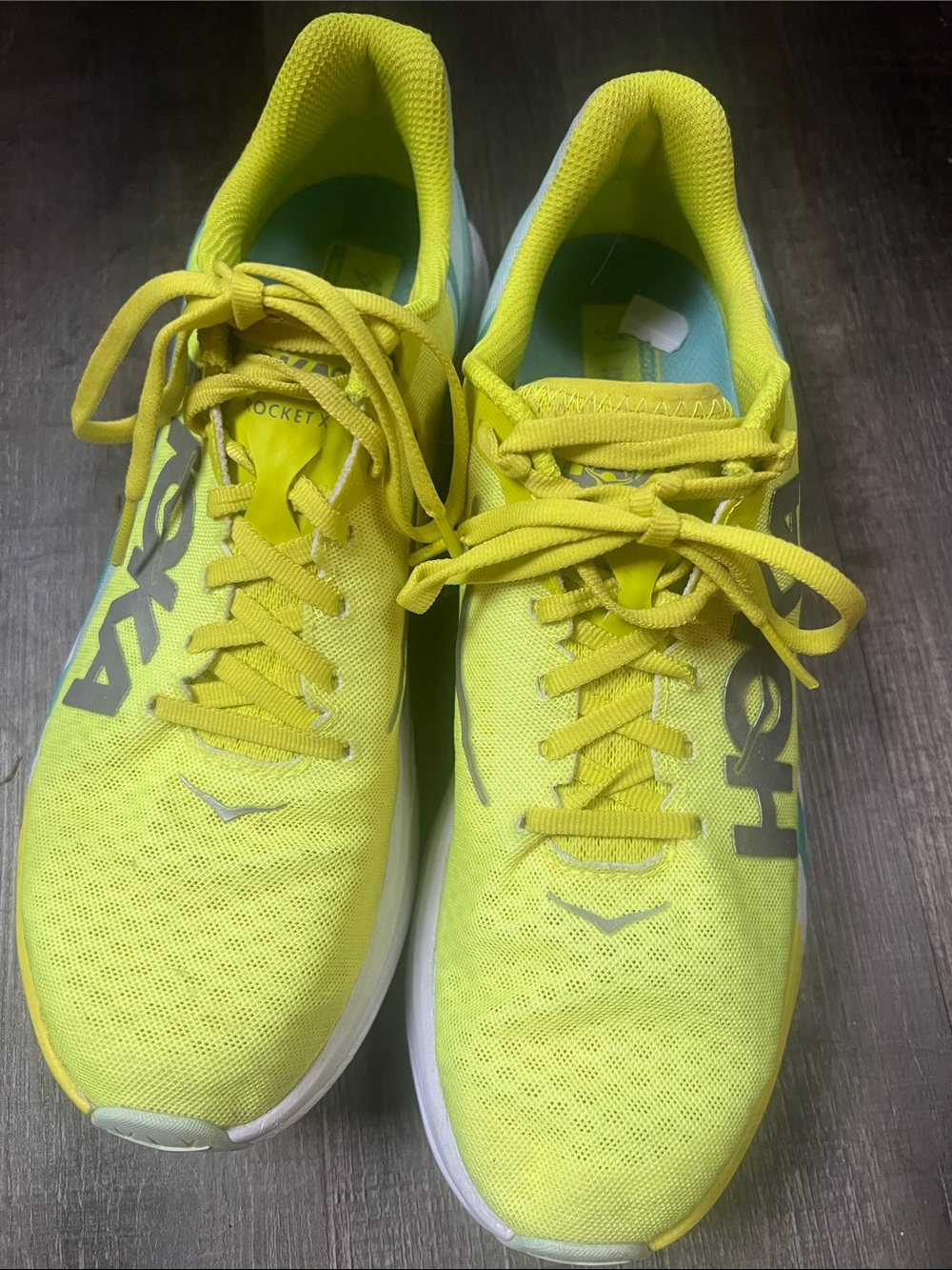Hoka Rocket X men’s 9 women’s 10 running/racing shoes